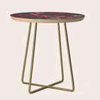 Vintage & Shabby Chic - Night Botanical Flower Roses Garden Side Table Gallery Image 1