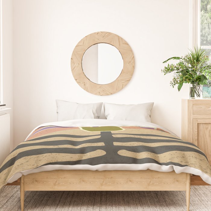 Stylized Palm Tree Duvet Cover Gallery Image 3
