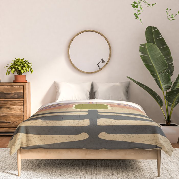 Stylized Palm Tree Comforter Gallery Image 3