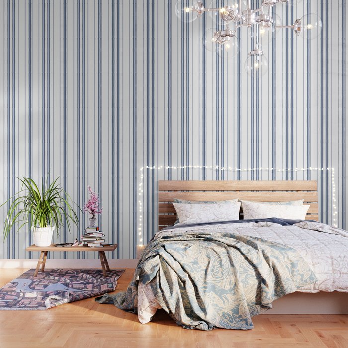 Simple blue and white stripes pattern  Wallpaper Gallery Image 3