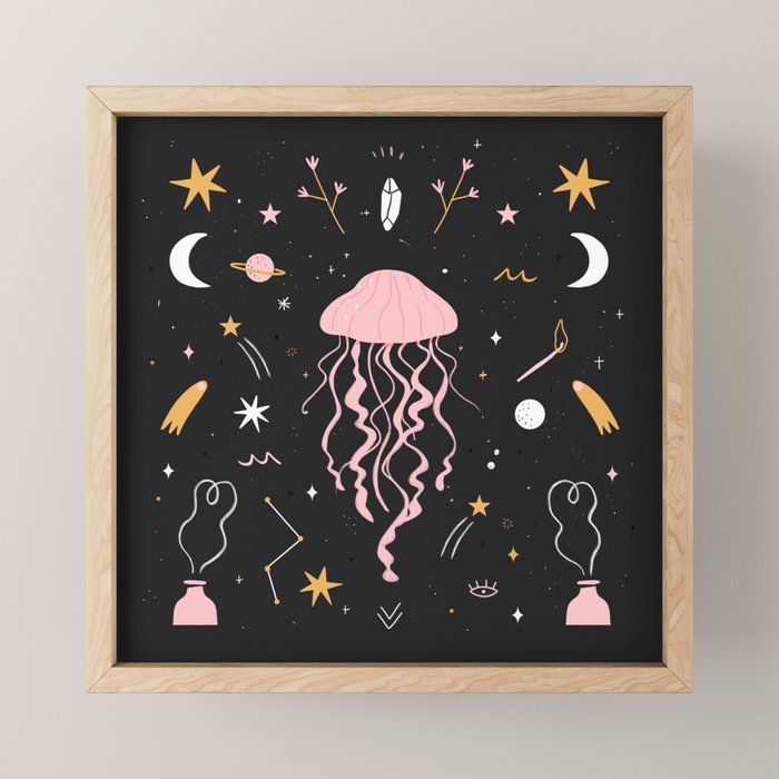 Magic Jellyfish Mini Art Print Gallery Image 1
