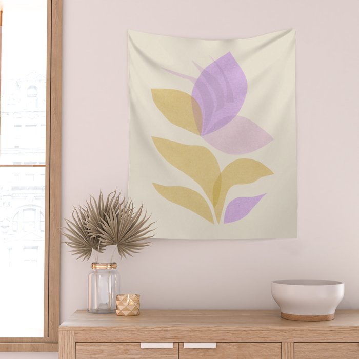 Violet Bloom Wall Tapestry Gallery Image 2