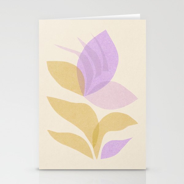 Violet Bloom Stationery Card Gallery Image 2