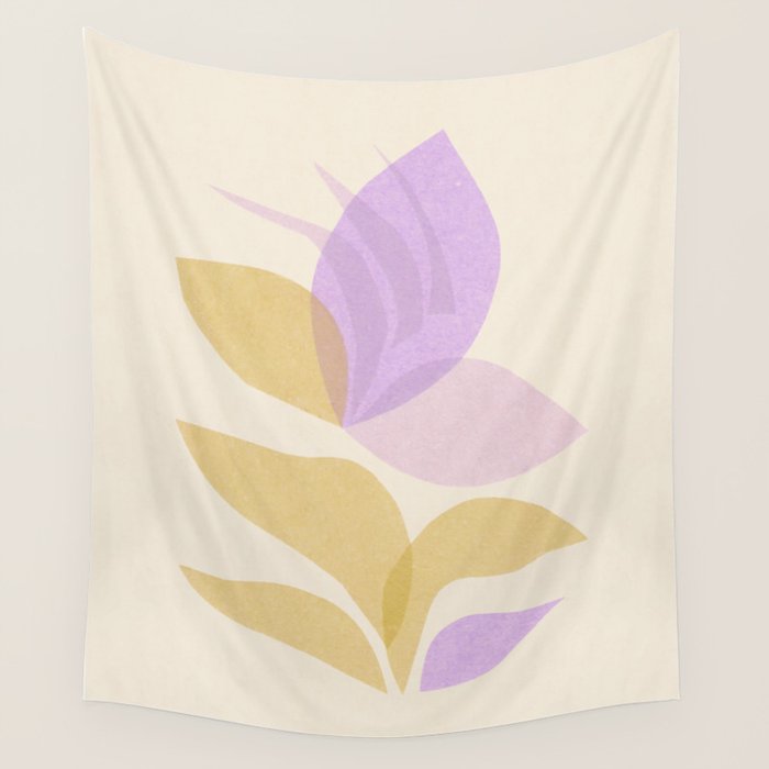 Violet Bloom Wall Tapestry Gallery Image 1