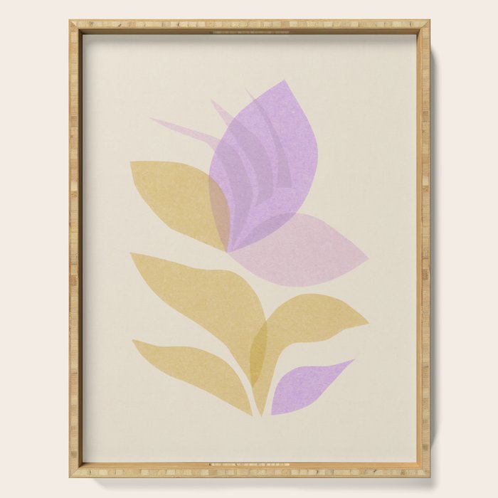 Violet Bloom Serving Tray Gallery Image 1