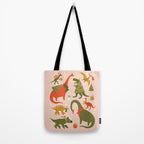 Tyrannosaurus and Dinosaurs Christmas Tree Rex Tote Bag Gallery Image 2