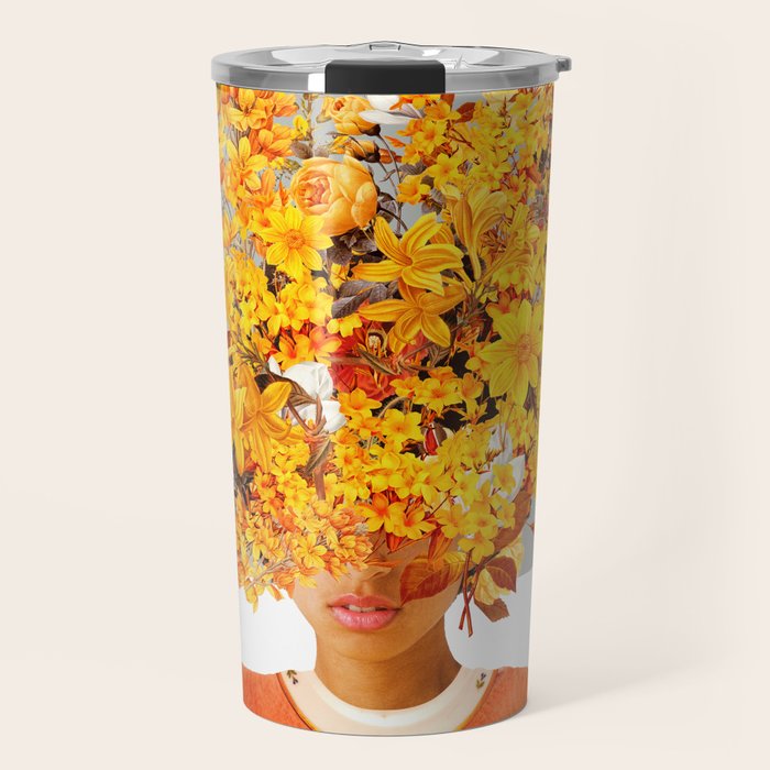 I Saw You Flower in the reflection of my Soul Travel Mug Gallery Image 1
