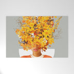 I Saw You Flower in the reflection of my Soul Welcome Mat Gallery Image 1
