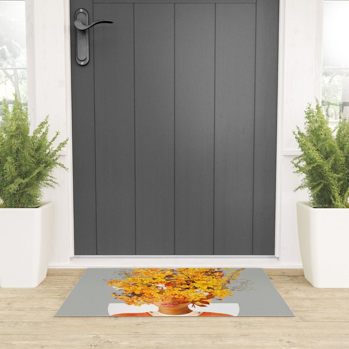 I Saw You Flower in the reflection of my Soul Welcome Mat Gallery Image 3