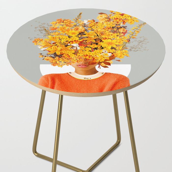 I Saw You Flower in the reflection of my Soul Side Table Gallery Image 2