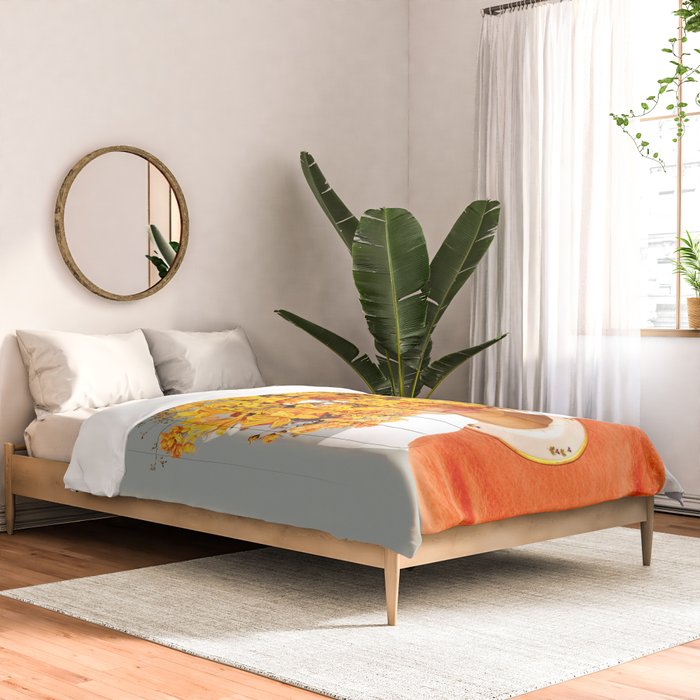 I Saw You Flower in the reflection of my Soul Comforter Gallery Image 2