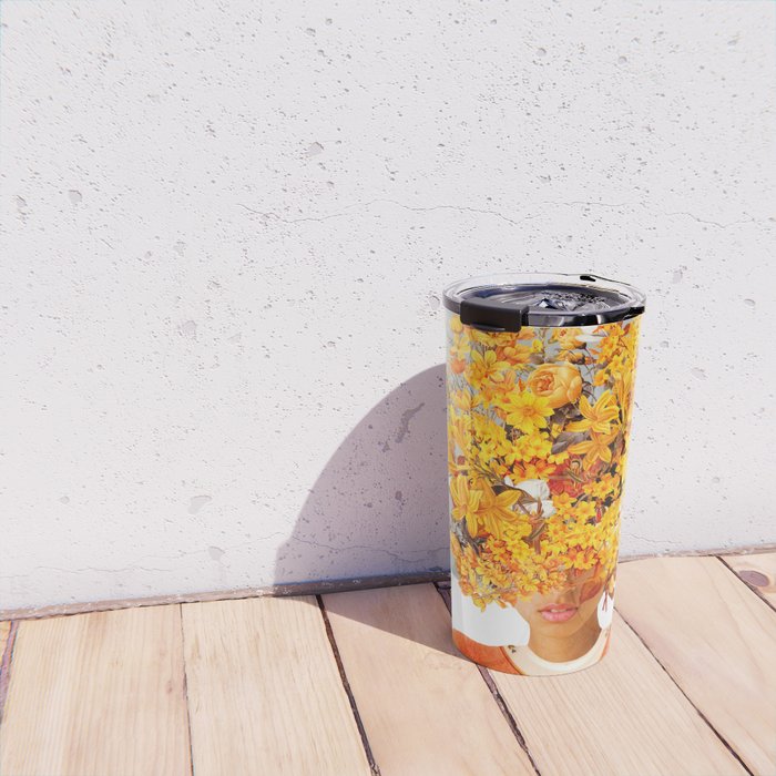 I Saw You Flower in the reflection of my Soul Travel Mug Gallery Image 4