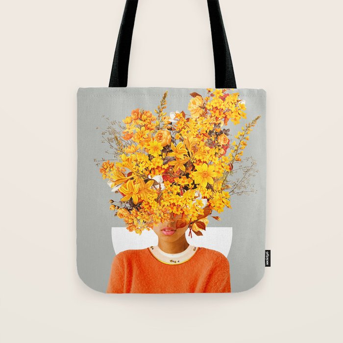 I Saw You Flower in the reflection of my Soul Tote Bag Gallery Image 1