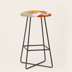 I Saw You Flower in the reflection of my Soul Stool Gallery Image 1