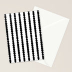 Black and White, Wavy, Squiggle, Stripes Stationery Card Gallery Image 2