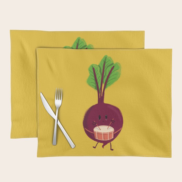 Beet's drum beat Placemat Gallery Image 1