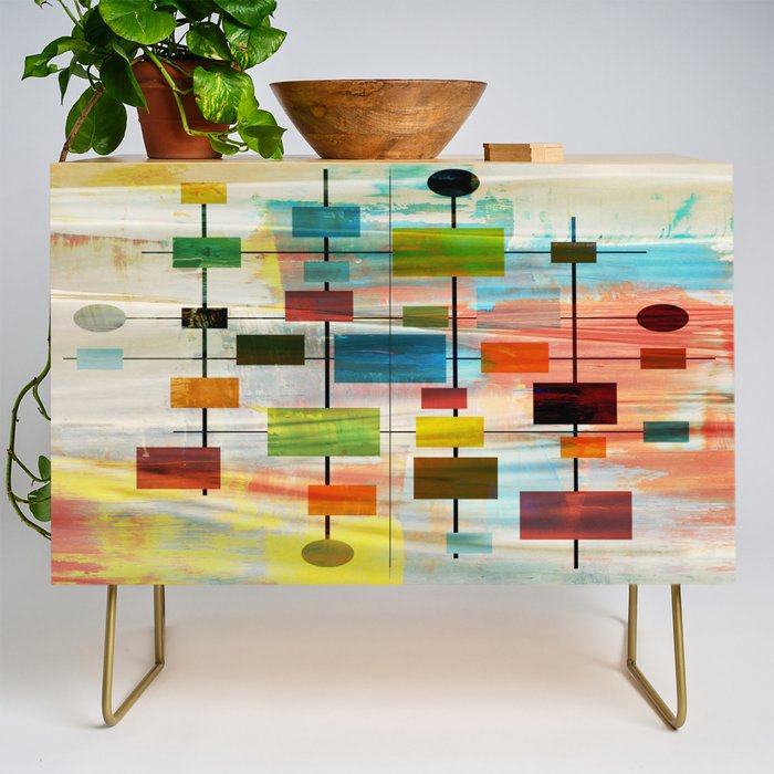 Mid-Century Modern Art 1.3 -  Graffiti Style Credenza Gallery Image 1