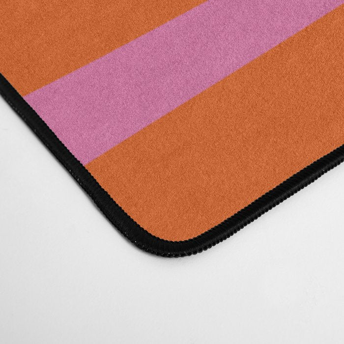 Palm Springs Retro Abstract Pattern in Bright Pink and Orange Red Desk Mat Gallery Image 4