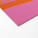 Palm Springs Retro Abstract Pattern in Bright Pink and Orange Red Welcome Mat Gallery Image 2