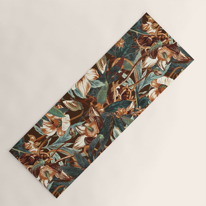 Vintage Night Garden Yoga Mat Gallery Image 1