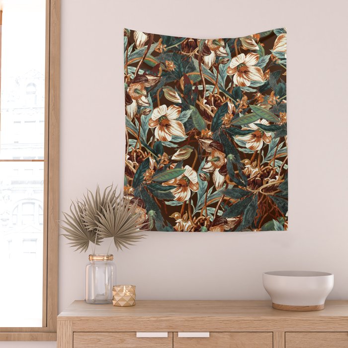 Vintage Night Garden Wall Tapestry Gallery Image 2
