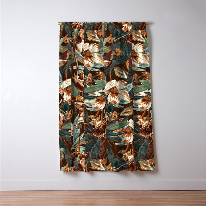 Vintage Night Garden Window Curtain Gallery Image 3