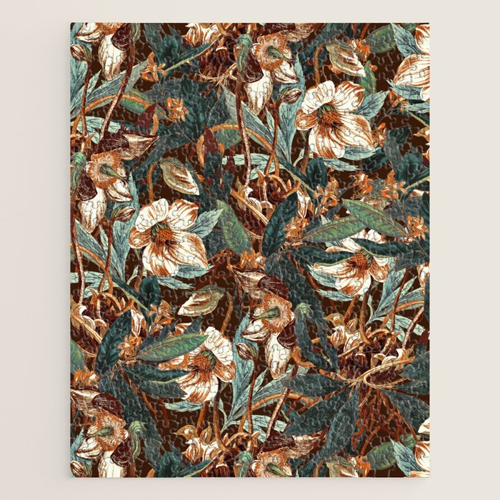 Vintage Night Garden Jigsaw Puzzle