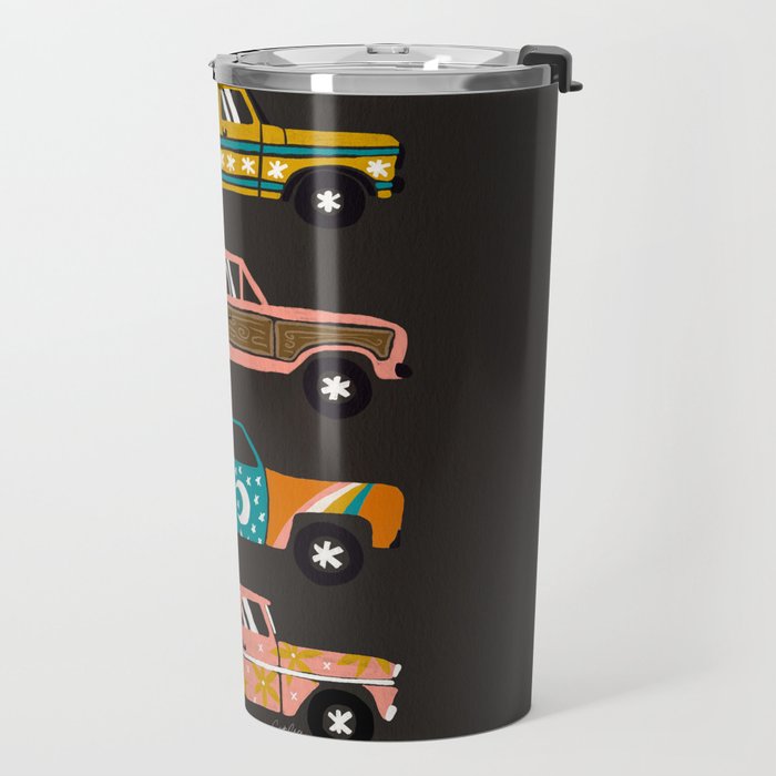 Retro Roads - Charcoal Travel Mug Gallery Image 2