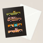 Retro Roads - Charcoal Stationery Card Gallery Image 2