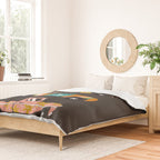 Retro Roads - Charcoal Duvet Cover Gallery Image 2