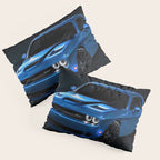 B5 Blue Hellcat Challenger SRT Pillow Sham Gallery Image 3