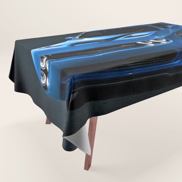 B5 Blue Hellcat Challenger SRT Tablecloth Gallery Image 1