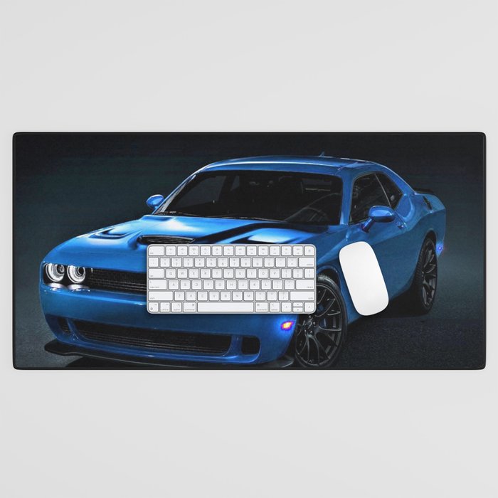 B5 Blue Hellcat Challenger SRT Desk Mat Gallery Image 1
