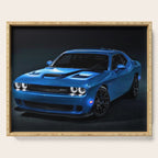 B5 Blue Hellcat Challenger SRT Serving Tray Gallery Image 1