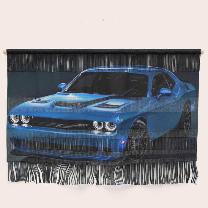B5 Blue Hellcat Challenger SRT Wall Hanging Gallery Image 1