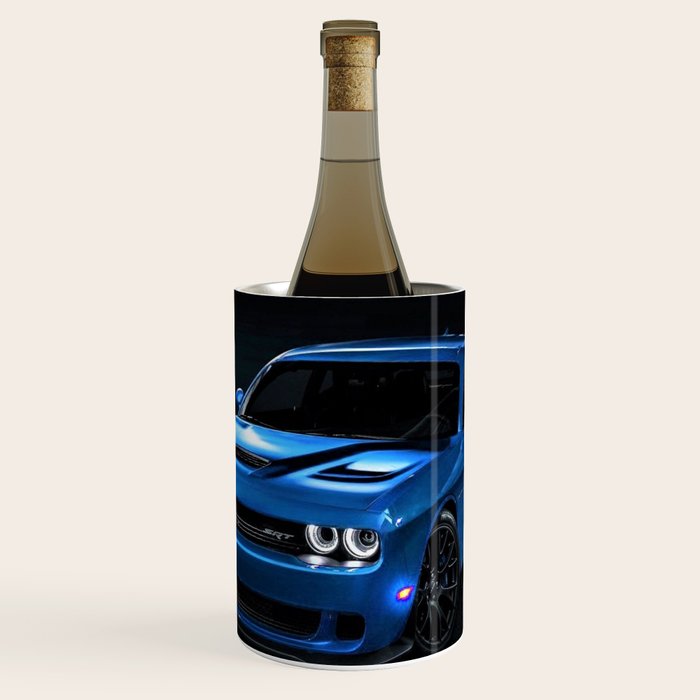 B5 Blue Hellcat Challenger SRT Wine Chiller Gallery Image 1
