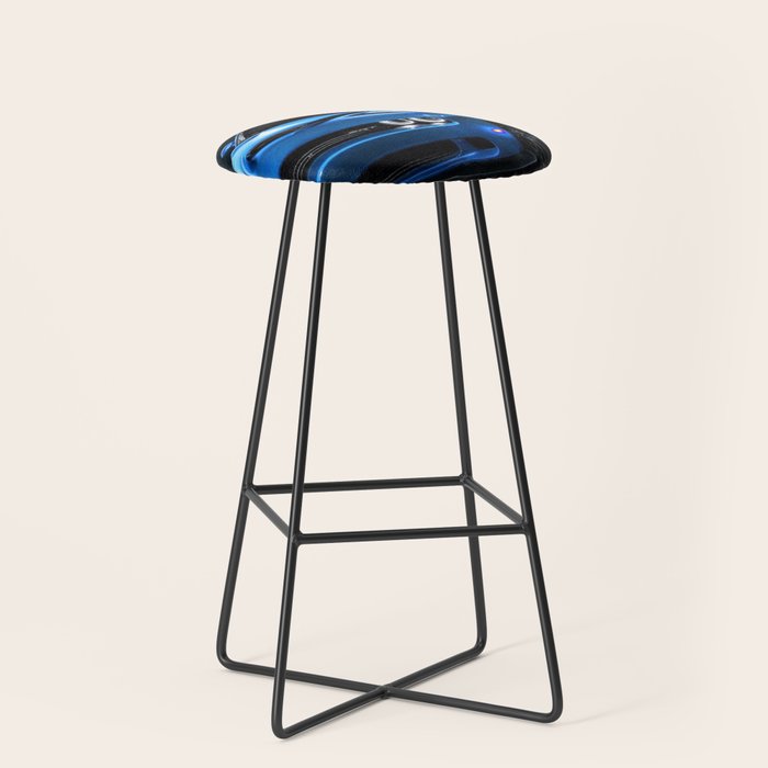 B5 Blue Hellcat Challenger SRT Stool Gallery Image 1