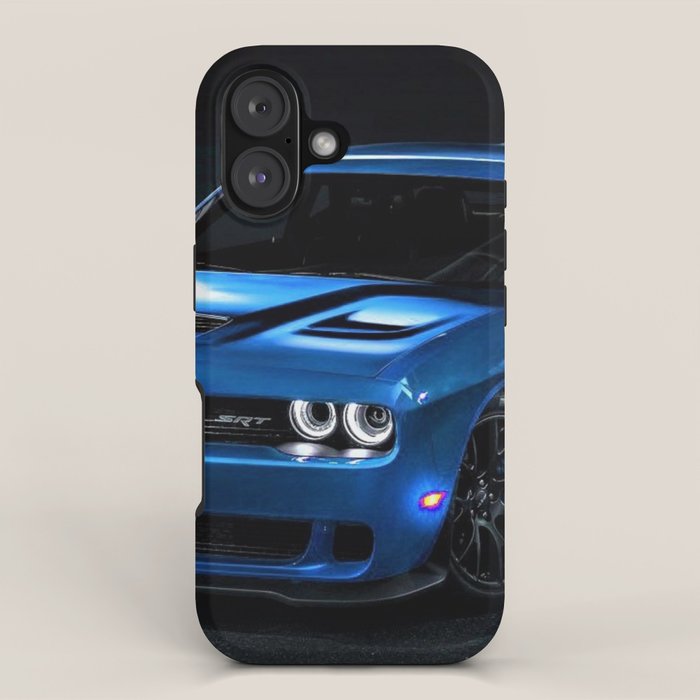 B5 Blue Hellcat Challenger SRT iPhone Case Gallery Image 1