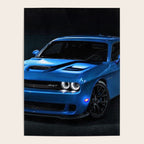 B5 Blue Hellcat Challenger SRT Poster Gallery Image 4