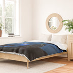 B5 Blue Hellcat Challenger SRT Duvet Cover Gallery Image 2