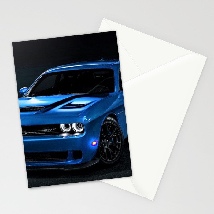 B5 Blue Hellcat Challenger SRT Stationery Card Gallery Image 2