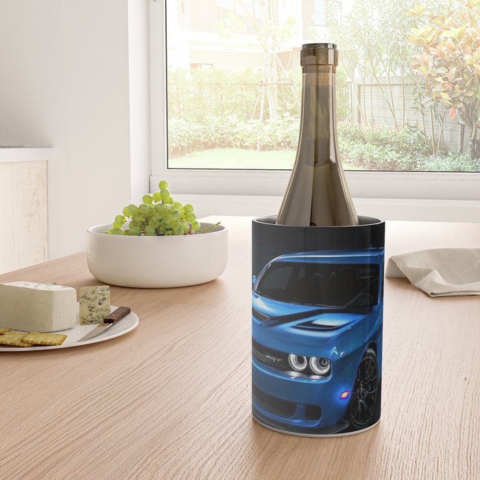 B5 Blue Hellcat Challenger SRT Wine Chiller Gallery Image 4