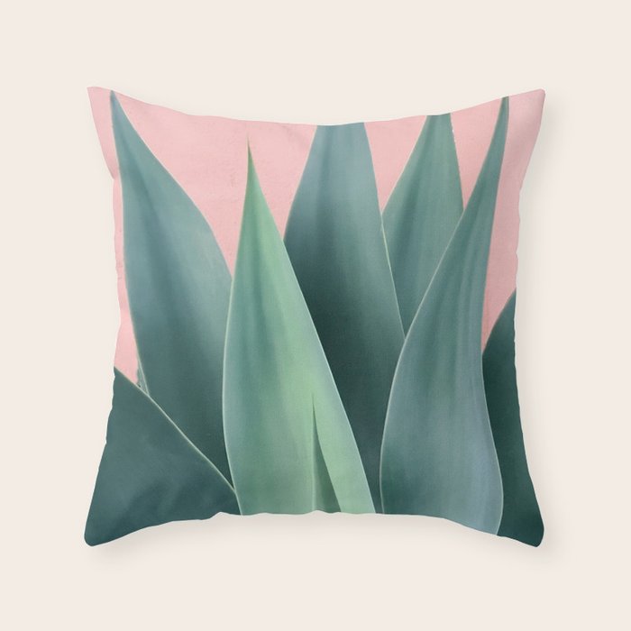 Agave crown Throw Pillow Gallery Image 1