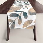 Watercolor branches and leaves - neutral Table Runner Gallery Image 1