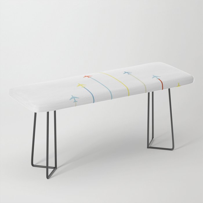 Retro Airplanes Bench Gallery Image 1