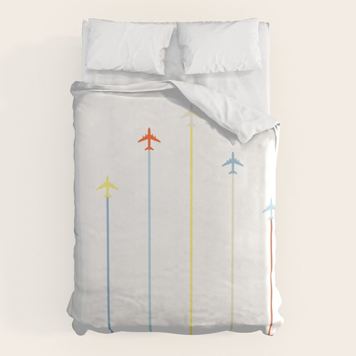 Retro Airplanes Duvet Cover Gallery Image 6