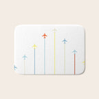 Retro Airplanes Bath Mat Gallery Image 1