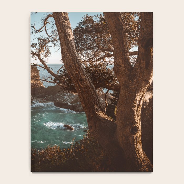 Big Sur Sunset at McWay Falls Notebook Gallery Image 4