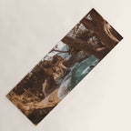 Big Sur Sunset at McWay Falls Yoga Mat Gallery Image 1