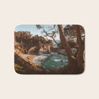 Big Sur Sunset at McWay Falls Bath Mat Gallery Image 1